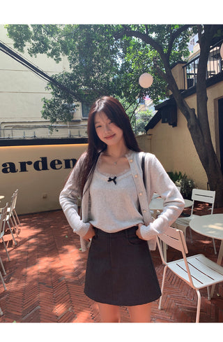 high waist culotte skirt
