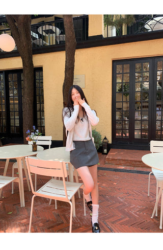 high waist culotte skirt