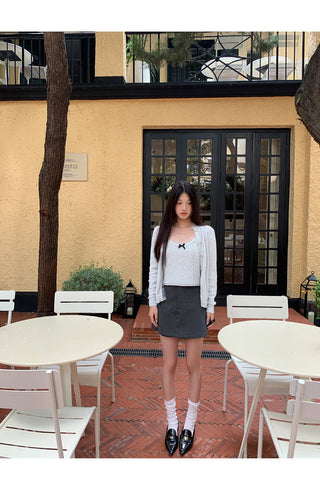 high waist culotte skirt