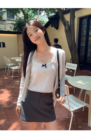 high waist culotte skirt