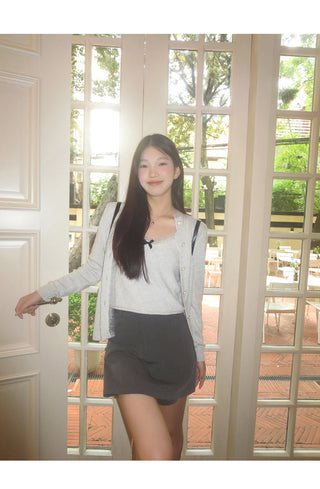 high waist culotte skirt