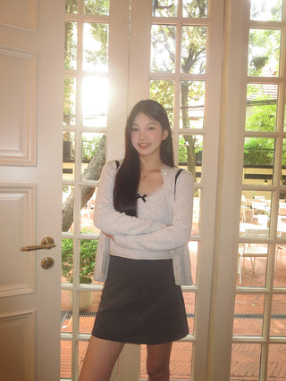 high waist culotte skirt