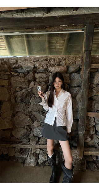 high waist culotte skirt