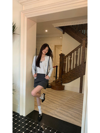 high waist culotte skirt