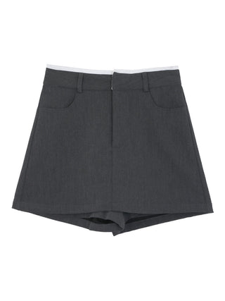high waist culotte skirt