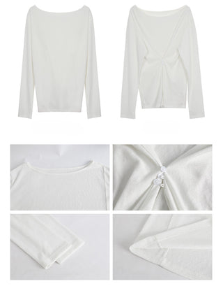 white loose niche top