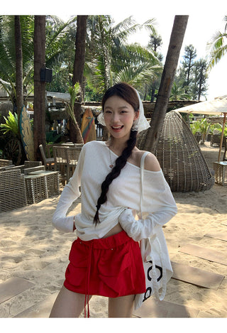 white loose niche top