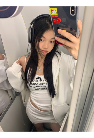 white cozy sweater