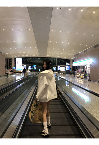 white cozy sweater