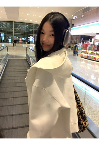 white cozy sweater