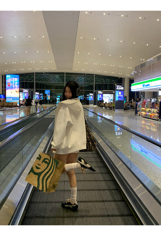 white cozy sweater