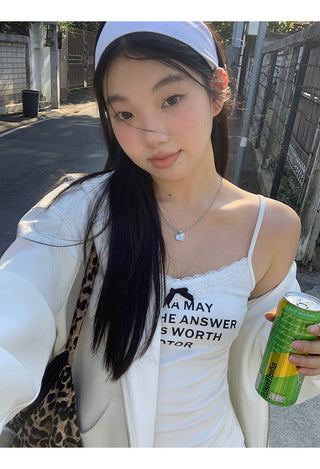 white cozy sweater