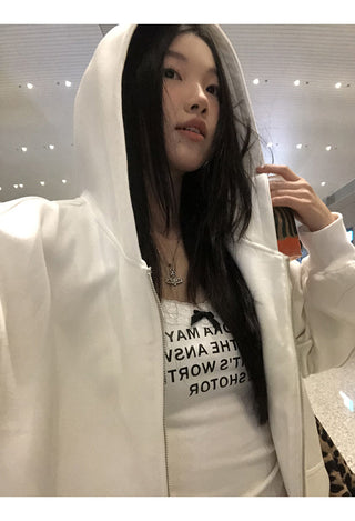 white cozy sweater