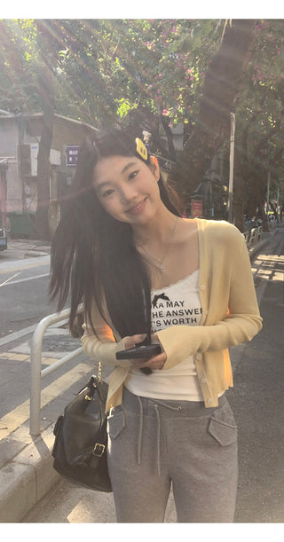 white cozy sweater