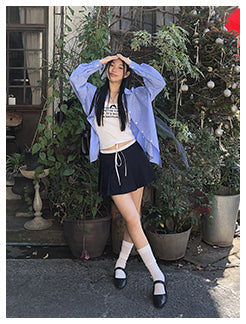 pleated hip skirt