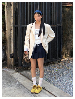 pleated hip skirt