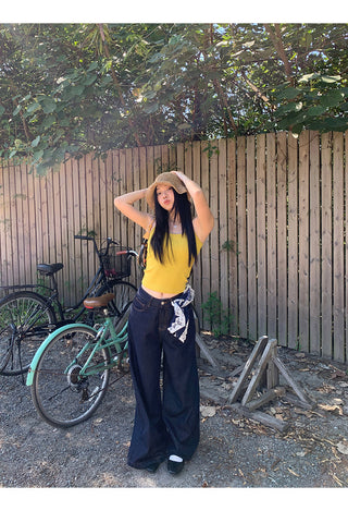 wide leg jeans