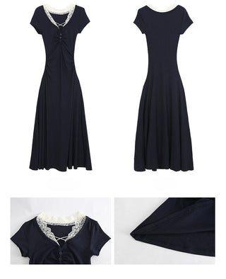 lace V-neck dress