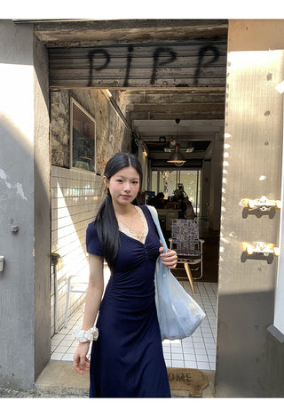 lace V-neck dress