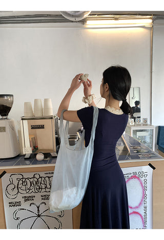 lace V-neck dress