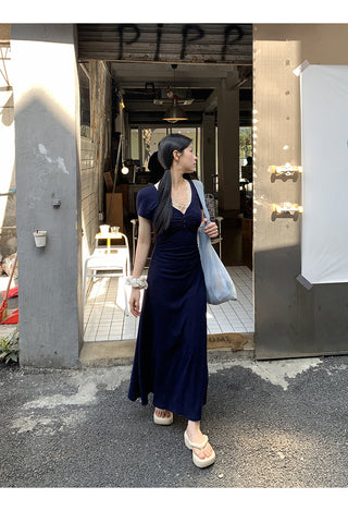 lace V-neck dress