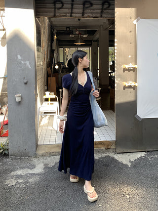 lace V-neck dress