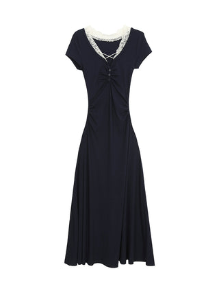 lace V-neck dress