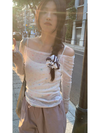 white off-shoulder tops