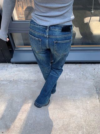 Scratch bootcut jeans
