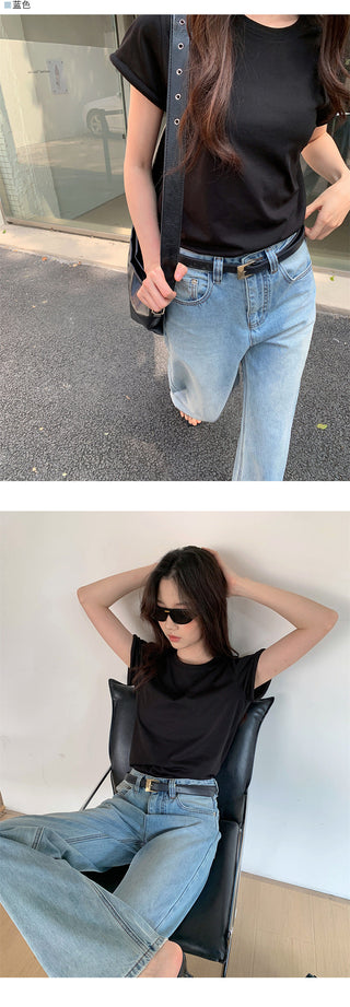 Casual straight-leg jeans
