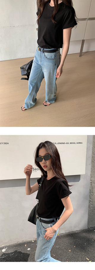Casual straight-leg jeans