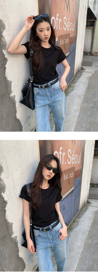 Casual straight-leg jeans