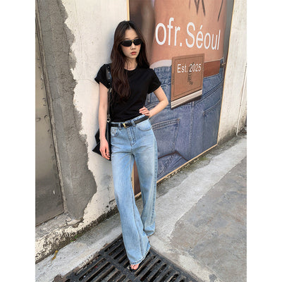 Casual straight-leg jeans
