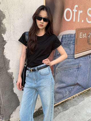 Casual straight-leg jeans