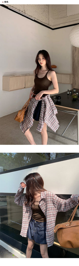 Western plaid shirt