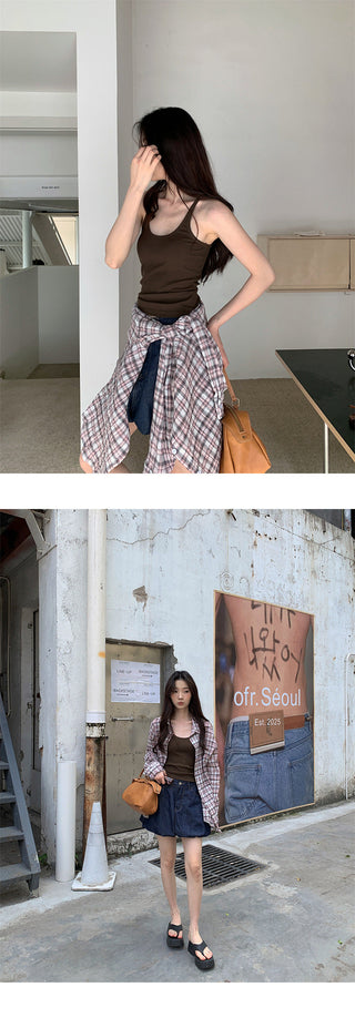 Western plaid shirt