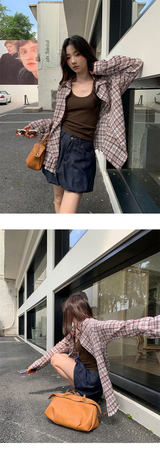 Western plaid shirt