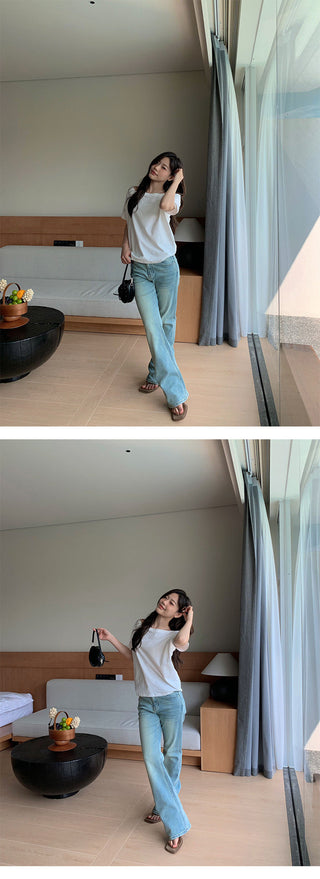 Casual bootcut jeans