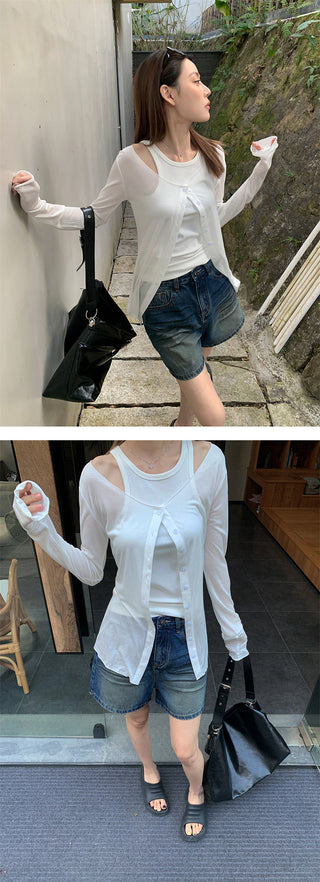 Sheer cardigan