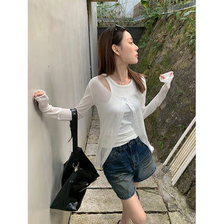 Sheer cardigan