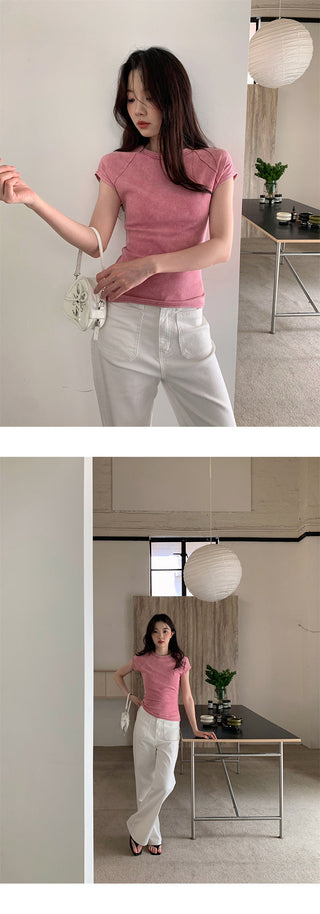 Pocket straight jeans