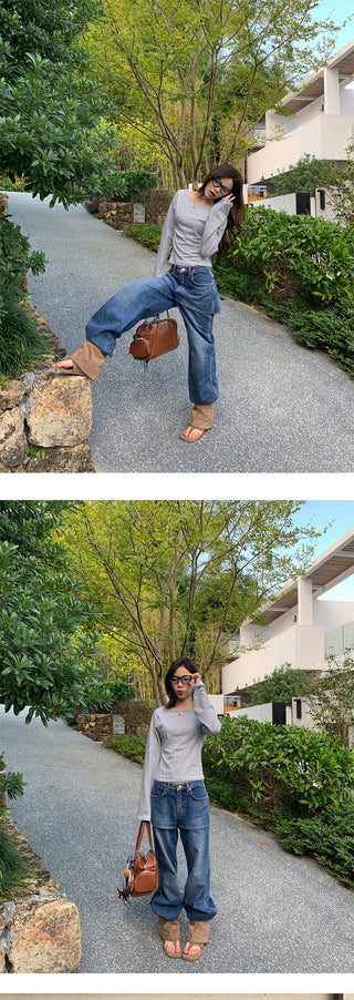 Two-piece jeans culottes