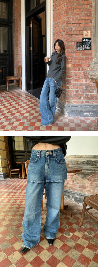 Two-piece jeans culottes