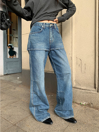 Two-piece jeans culottes