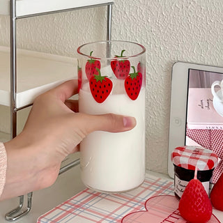Strawberry Glass Cup