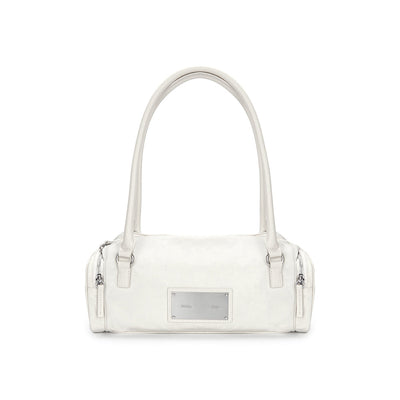NYLON BOSTON BAG IN IVORY