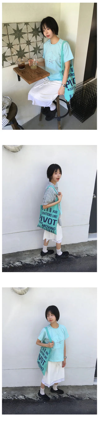 [3 colors] Letter Shoulder Bag