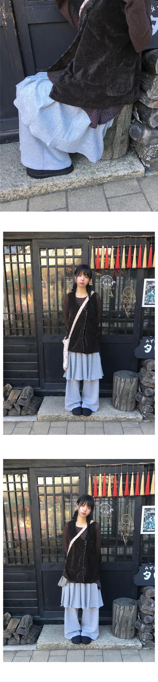 (3 colors) Long-length basic T-shirt