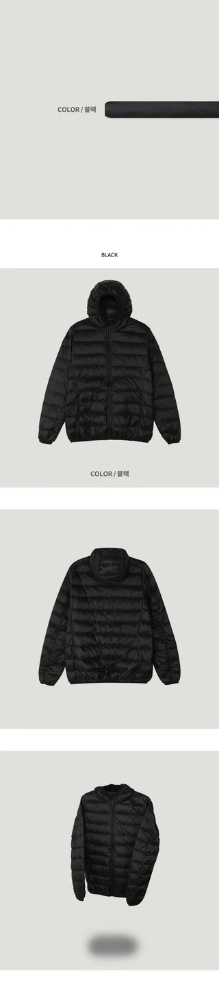 Lightweight duck down jacket