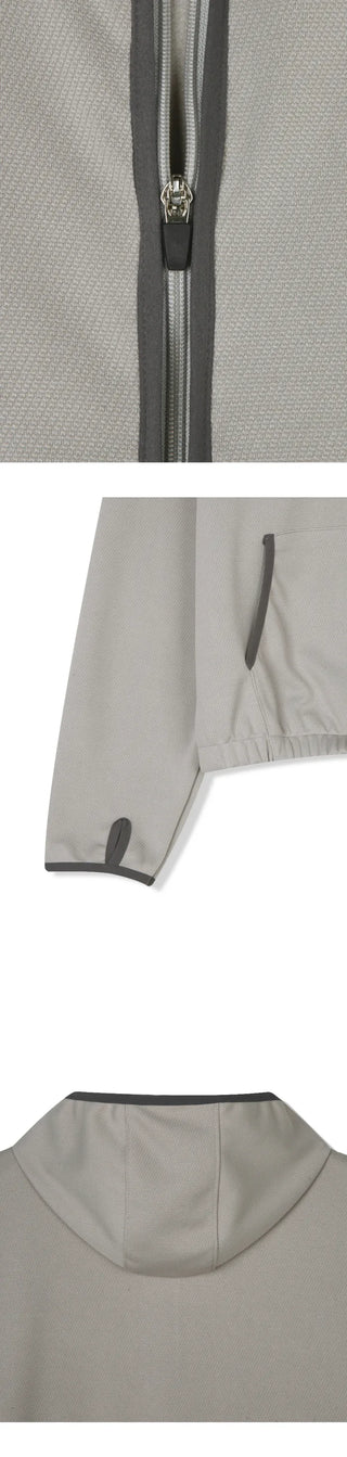 (4 colors) Light Waffle Zip-Up Hoodie